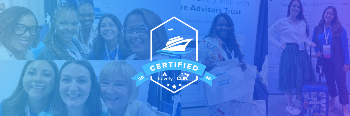 Travefy CLIA cruise certification badge